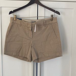 NWT J. By J. Crew 5” Tan Cotton Shorts Size 6